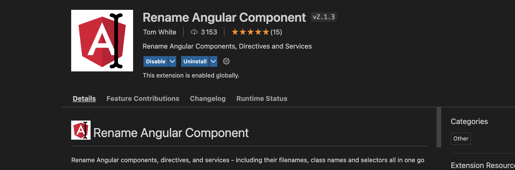 rename component plugin