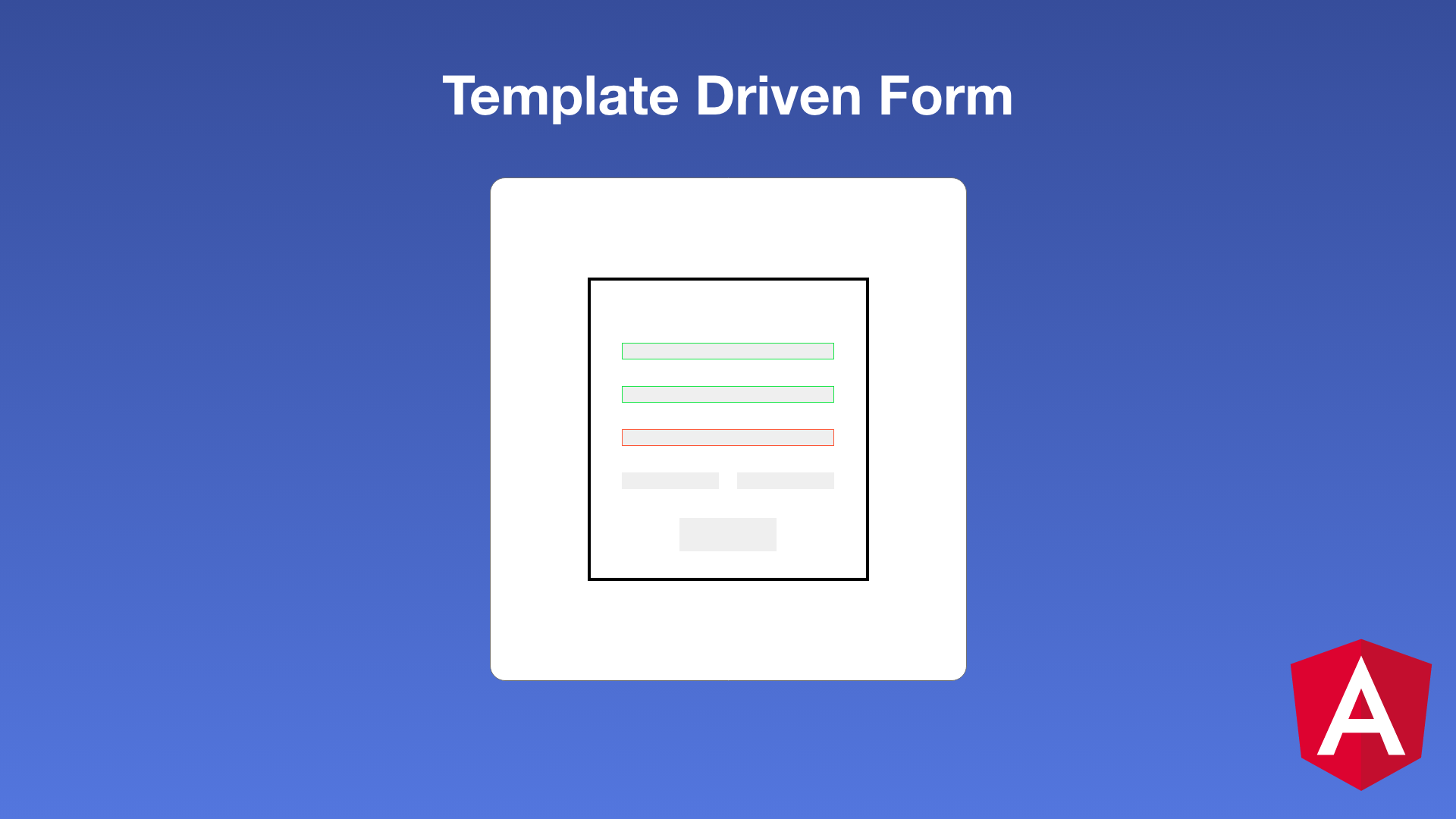 Angular - Les template-driven forms